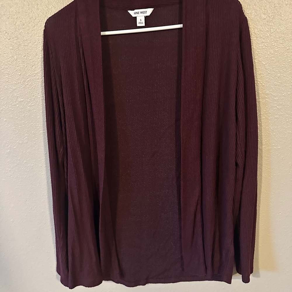 Nine West Women's Deep Purple Cardigan